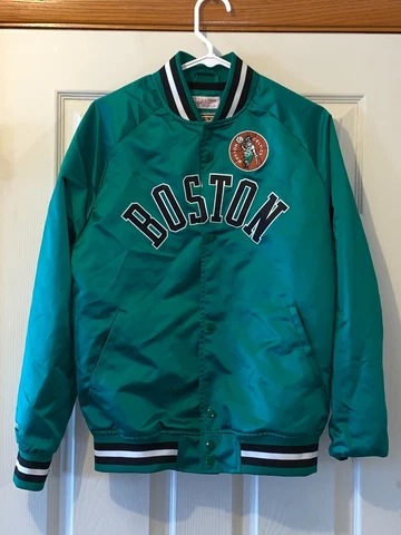 MITCHELL & NESS BOSTON CELTICS NBA HARDWOOD CLASSICS VARSITY JACKET SIZE S Cover