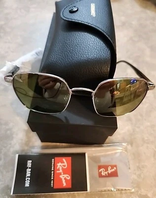 🔥 Ray-Ban Sunglasses RB3664 CH 003/60 CHROMANCE Silver / Green Mirror Gold Gr - Image 1 of 4