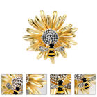  Clothing Decorative Brooch Bee Accessories Daisy Rhinestones