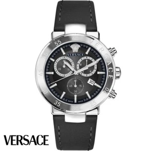 $1095 VERSACE Men's Urban Mystique BLACK 43mm Dial Swiss Made Watch VEPY00120 - Picture 1 of 10