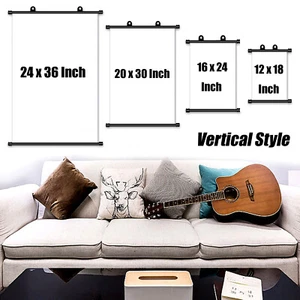 Custom Canvas Scroll Poster Pet dogs cats animals Family friends wedding photo - Picture 1 of 15