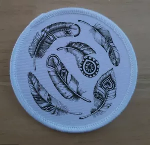 Indianer Feder Mowhawk Patch Abzeichen Aufnäher Badges - Bild 1 von 1
