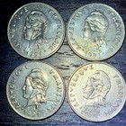 4 - 20 Franc Coins from French Polynesia (1975/1991)