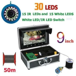 9" 15/30/50m 1000TVL Buscador de Peces Cámara de Pesca Subacuática para Pesca en Mar/Río - Imagen 1 de 11
