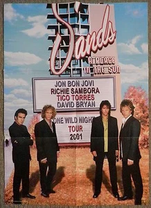 Bon Jovi Fold Out Poster for the One Wild Night Tour 2001 - Bild 1 von 1