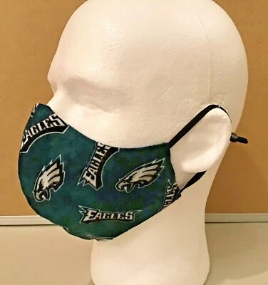 Mens Reversible Washable Face Mask Eagles, Flyers, Cowboys. Steelers, Dollars - Image 1 of 4