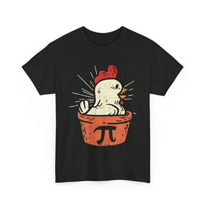Pi Day T-shirt, Pi Math Lovers Mathematician 3.14 Chicken Pot Funny Shirt - Picture 1 of 8
