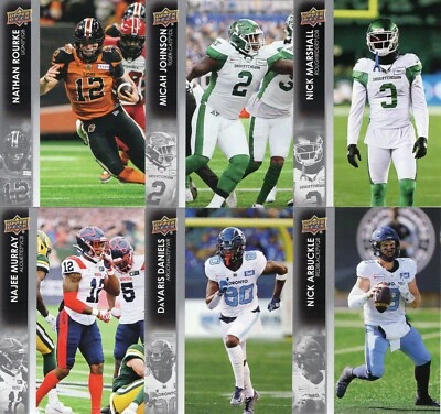 2022 UPPER DECK CFL FOOTBALL BASE CARDS #1-200 ***YOU PICK*** - Image 1 of 2