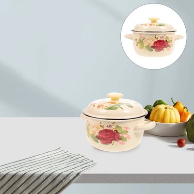  Pentola Per Brodo Da Cucina Vintage Swe Pot Con Coperchio Di Zuppa - Immagine 1 di 4