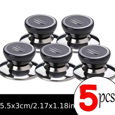 5pcs Acrylic Lid Knobs Handle For Glass Cookware Lids Sauce Pan Pot Cover - Image 1 of 4