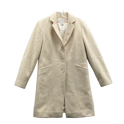 Casaco feminino Preston & York ervilha 4 pequeno 100% lã carreira corpcore formal anos 60 - Imagem 1 de 4