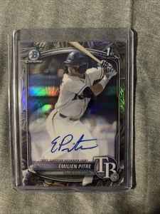 2025 Bowman Cromo Baseball Emilien Pitre Semi di Girasole Auto /5 Raggi - Foto 1 di 2