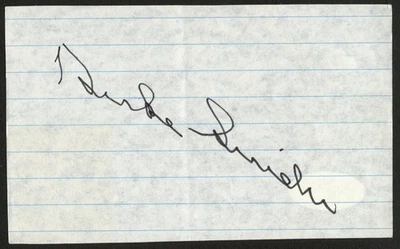 Duke Snider d2011 signed autograph Baseball Player HOF 3x5 Index Card PSA MC164 - Image 1 of 2