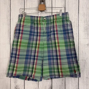 VTG Polo Ralph Lauren Men's Large Multicolor Check Mesh Lined Swim Trunks - Picture 1 of 7