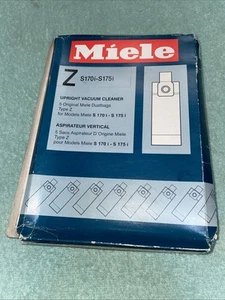 Miele Type Z S170i S175i Upright Vacuum Cleaner Bags Original Genuine 5 Pack New - Picture 1 of 4