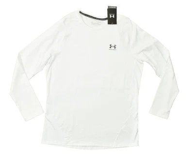 Camisa Under Armour Para Hombre ColdGear Ajustada Crew Manga Larga Talla XL Blanca NUEVA Foto 1 de 4