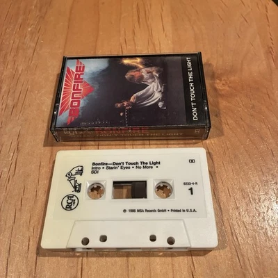 Bonfire - Don't Touch The Light CASSETTE TAPE 1st US press scorpions jaded heart - Image 1 of 4