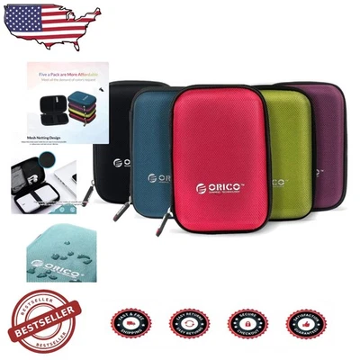 Hard Shell HDD Case:  2.5" Drive Storage Bag, Waterproof & Shockproof - Image 1 of 4
