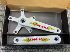 Pro Max 170mm SQ Taper 110bcd GT Style Old School Bmx White - Picture 1 of 2