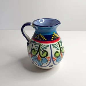 Hand Painted HNOS Pedraza Small Pitcher Vase Planter Made In Spain - Picture 1 of 9