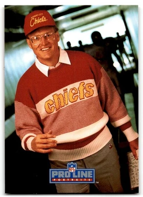 1991 Pro Line Portraits Marty Schottenheimer Kansas City Chiefs #181 - Image 1 of 2