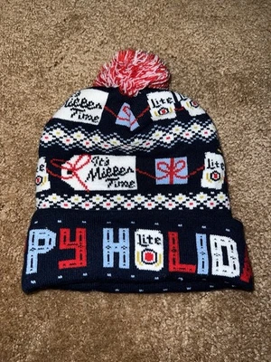 Boné gorro Miller Lite Christmas Happy Holidays It’s Miller Time masculino OSFA - Imagem 1 de 4