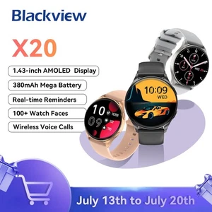 Blackview 2024 Neu Smartwatch X20 Uhr AMOLED Display HiFi Bluetooth Telefon - Bild 1 von 22