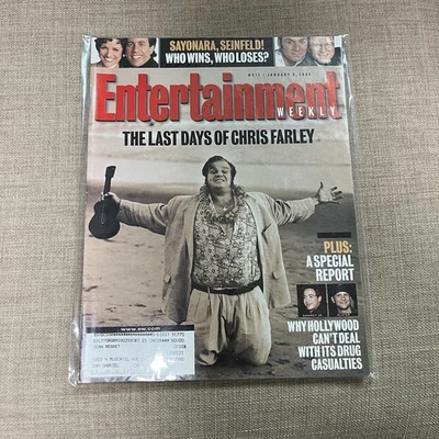 Entertainment Weekly Jan 1998 The Last Days of Chris Farley SNL Mailing Label - Image 1 of 4
