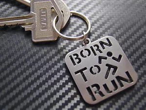 RUNNER Born To Run Keyring Keychain Fob - Picture 1 of 1