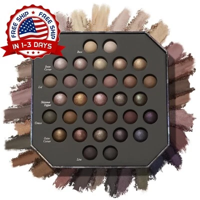Sombras De Ojos Profesional Eyeshadow Palette 31 Colors Cold Tinted Matte Black. - Image 1 of 4