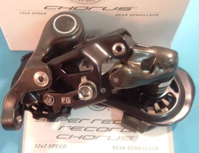 Campagnolo Chorus Carbon 2x12-Spd Rear Road Derailleur- NEW/NOS - RD20-CH12 NIB - Image 1 of 4