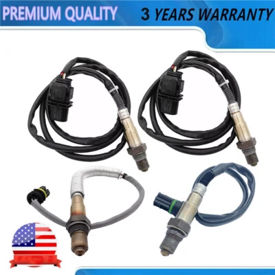 Sensor de oxígeno ascendente y descendente 4 piezas para BMW 323i 06-09 525i 525xi 530i 530xi 2006-2007 Foto 1 de 4