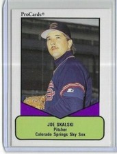 1990 ProCards #215 Joe Skalski Colorado Springs Sky Sox(Cleveland AAA Affiliate)