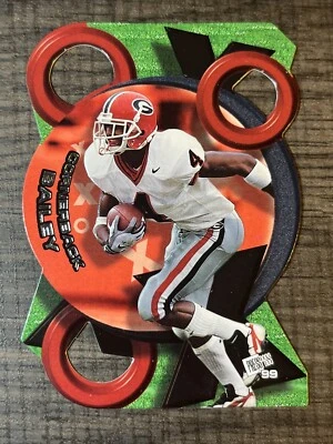 1999 Press Pass X's and O's #XO3 Champ Bailey Georgia Bulldogs Rookie RC - Image 1 of 2