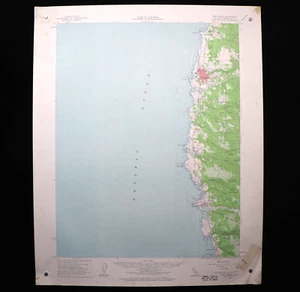 US Geological Survey Map Scale 1/62500 Topographic Sheet Fort Bragg Mendocino CA - Bild 1 von 8
