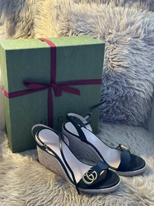Gucci Keilriemen Sandalen 40,5 - Bild 1 von 7