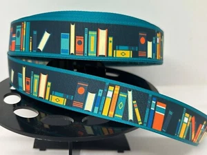 NUEVA CINTA DE GROSGRAIN DE 5 yardas de 1" pulgadas de ancho para amantes de los libros - Imagen 1 de 2