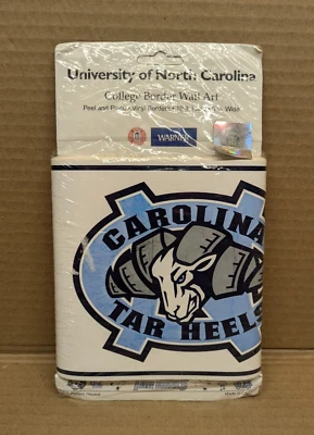 University Of North Carolina Tar Heels Vinyl Wall Border 10 Feet Wallpaper - Image 1 of 4