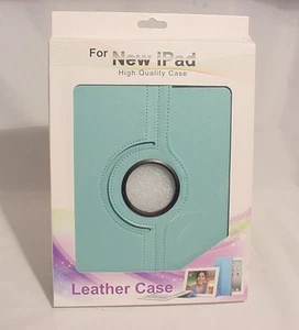 VEGAN IPAD 360 DEGREE ROTATING CASE DEVON #LIGHT BLUE#HB2818 - Picture 1 of 4