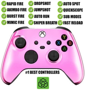 Pink Chrome Silent Modz Rapid Fire Modded Controller for Xbox Series X S - Picture 1 of 1