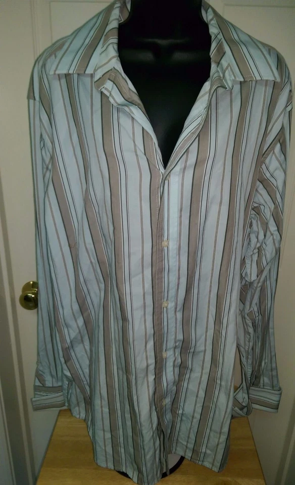Sean John Mens Shirt Size XL X Large Multicolor Striped - Image 1 of 3