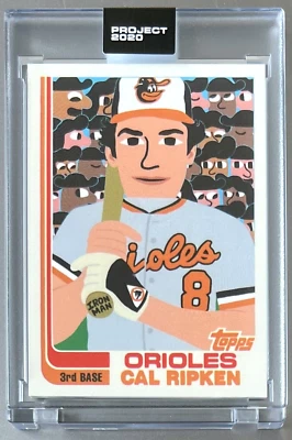 TOPPS PROJECT 2020 #303 CAL RIPKEN, JR by Keith Shore 1982 ORIOLES * FREE SHIP — 第 1/3 张图片