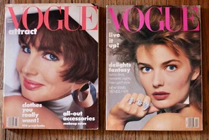 VOGUE magazine 1986 two issues distress     - Picture 1 of 3
