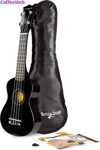 Martin Smith Soprano Ukulele Con Ukulele, Nero - Foto 1 di 11