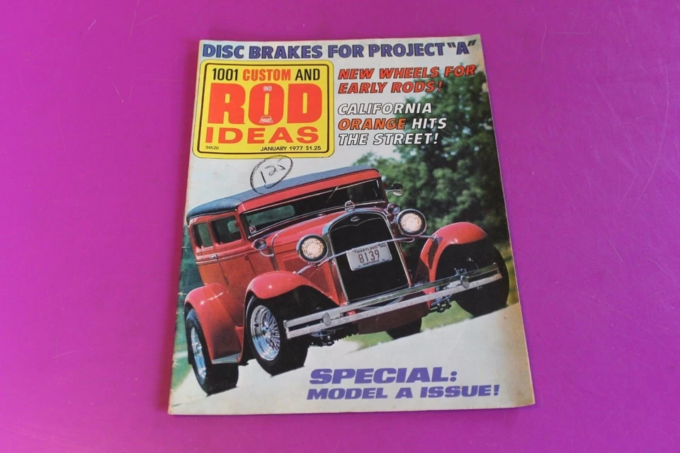 January 1977 1001 Custom and Rod Ideas Magazine. Special Model A Issue. - Image 1 of 1