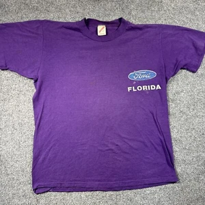 Jerzees Vintage Single Stitch Homme Lg Tshirt Violet Chemise de Travail Mécanicien - Photo 1/8