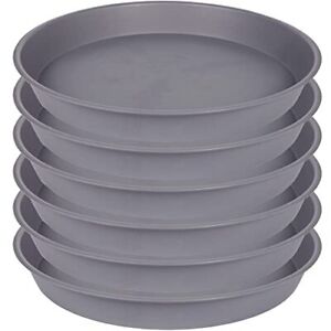 6 Pack Planter Saucer Tray Gray 4 6 8 10 12 13 15 17 19 Inch Pot Saucers Heavy D