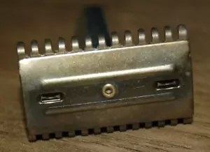 Vintage unbranded 3 piece double edge safety razor brass head, aluminum handle! - Picture 1 of 6