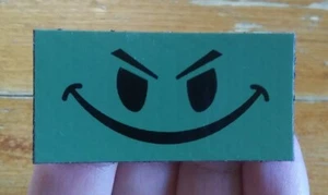 Wicked Evil Smiley Face ~ IR ~ Hook Fastener Backing PATCH - Picture 1 of 6