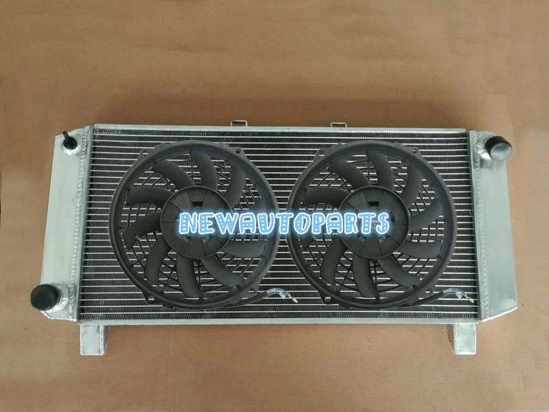 Aluminum Radiator+Fans For 80-87 Lotus Esprit S3 Series 3 2.2L Type 912/910/910S - Image 1 of 4